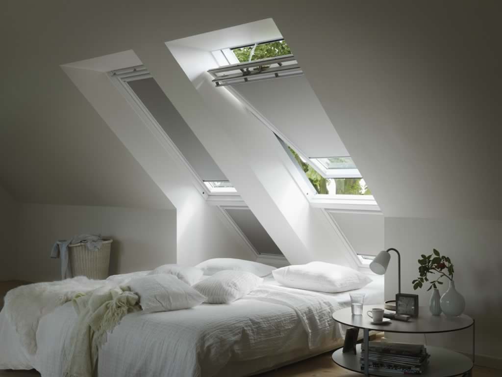 Velux Window Blinds - Blackout White Skylight